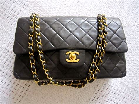 chanel black small lambskin classic double flap bag|Chanel small classic handbag lambskin.